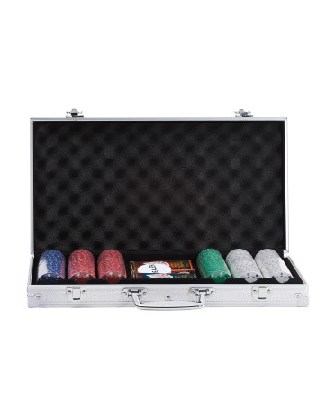 300pc Poker Chips Set In Aluminum Case | TJ Maxx