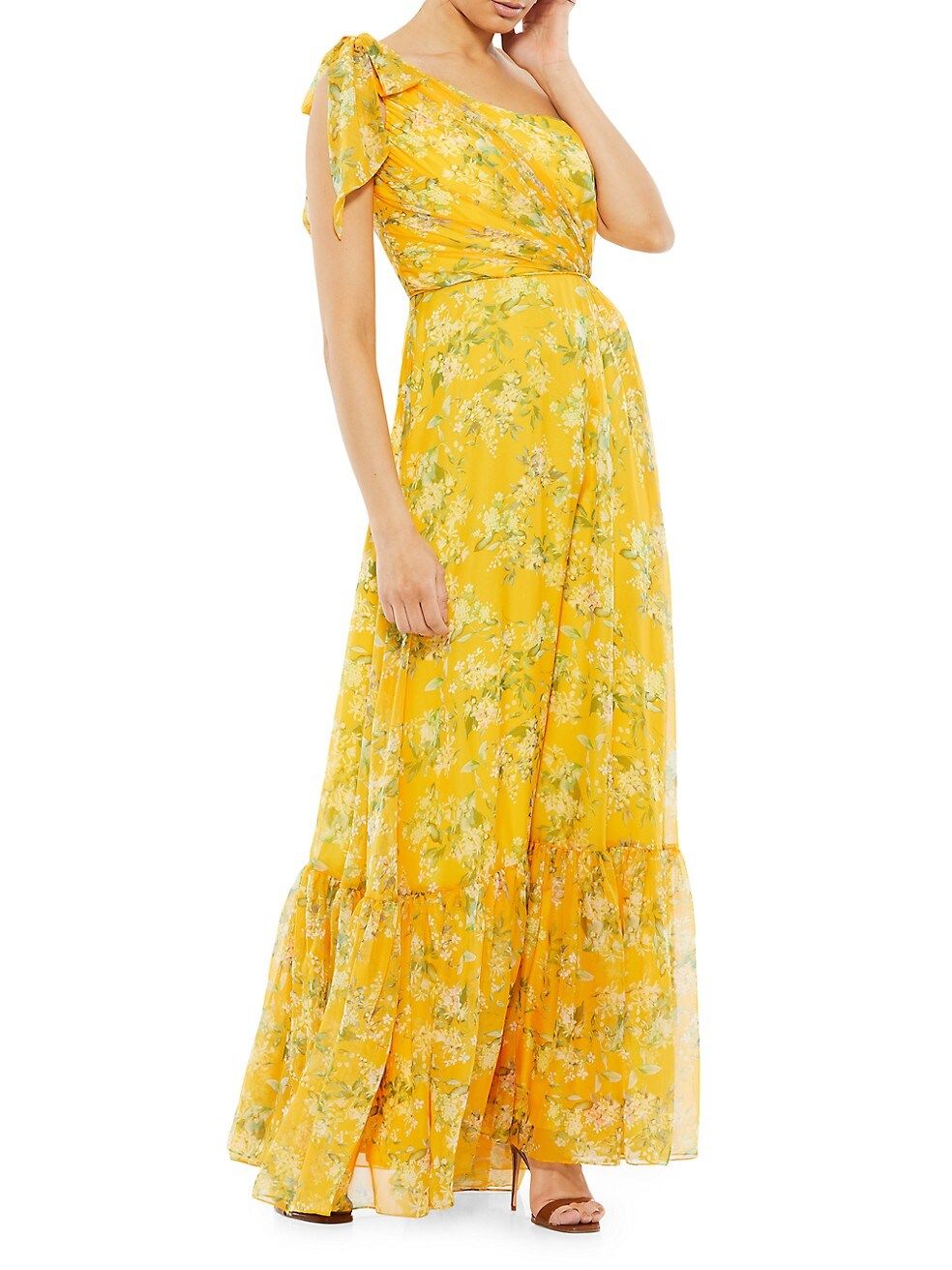Ieena Floral One-Shoulder Gown | Saks Fifth Avenue