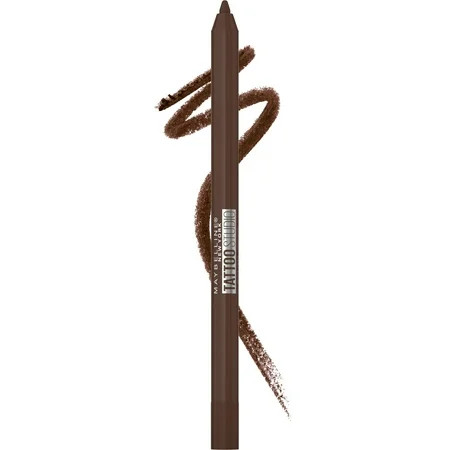 Maybelline Tattoo Studio Waterproof Eyeliner Pencil Makeup, Smooth Walnut | Walmart (US)