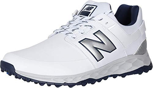 New Balance Men's Fresh Foam LinksSL Golf Shoes, White/Navy, 9.5, 2E | Amazon (US)