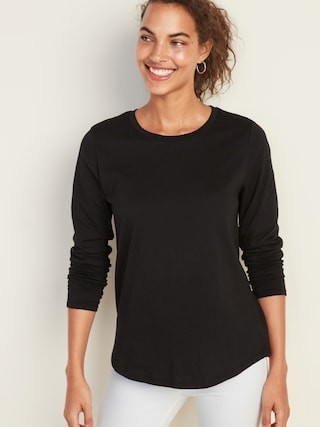 EveryWear Crew-Neck Long-Sleeve Tee for Women | Old Navy (US)