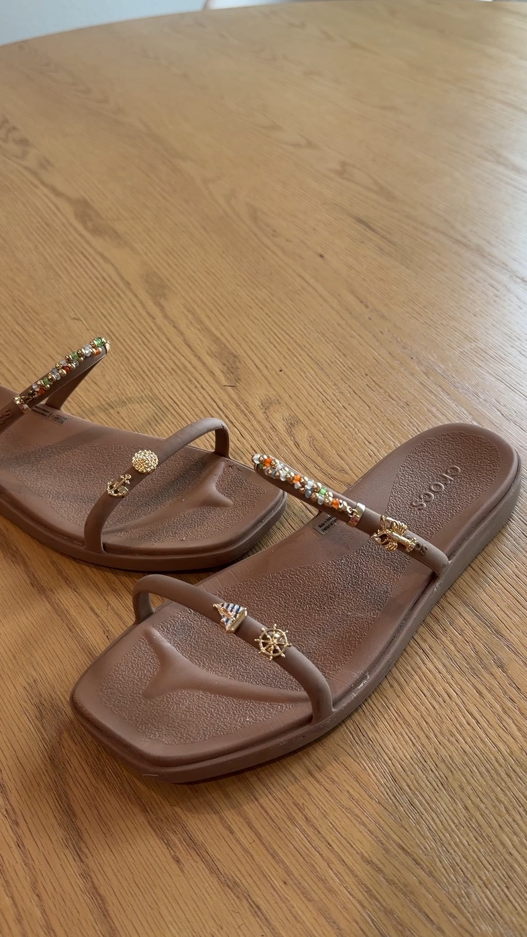 I did my shoe size 8 in these Miami 2 strap crocs and they run roomy. I’m always an 8 to 8.5 but the size 7 were too narrow for me. I love these charms so much and they will sell out super fast.

#LTKootd #LTKSwim