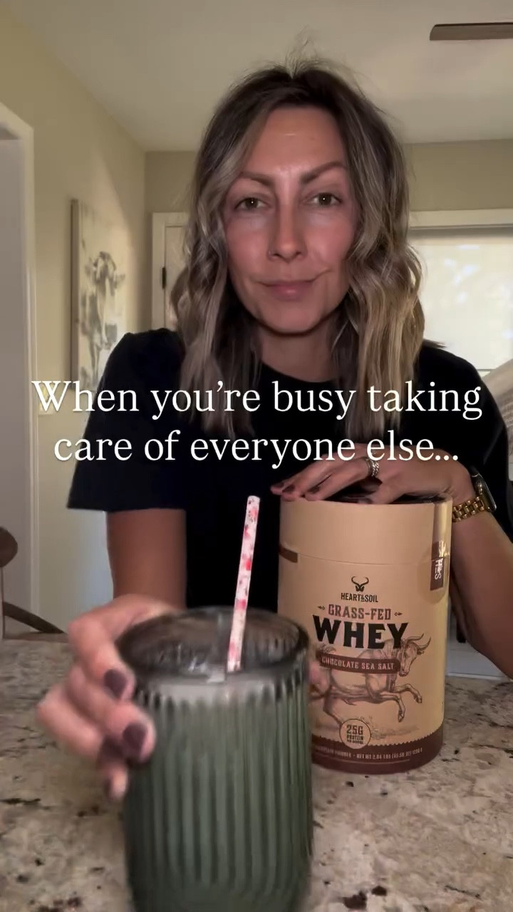 When you’re busy taking care of everyone else, it’s easy to forget your own needs

One major change I made almost three years ago was adding way more protein into my day AND it’s been a game-changer for my energy, mood + how I feel overall

On the days I don’t have time to make myself an actual meal, Heart & Soil Whey Protein makes it simple! It’s animal-based, made with clean, responsibly sourced ingredients + the chocolate sea salt flavor seriously tastes like a sweet treat! @heartandsoilsupplements  @fromthelobby 

Heart & Soil | Whey Protein | Protein Shake | Gifted 
Fuel Your Body | Nourish Your Body | Wellness Journey 
Mom Fuel | Mom Life | Moms On The Go
