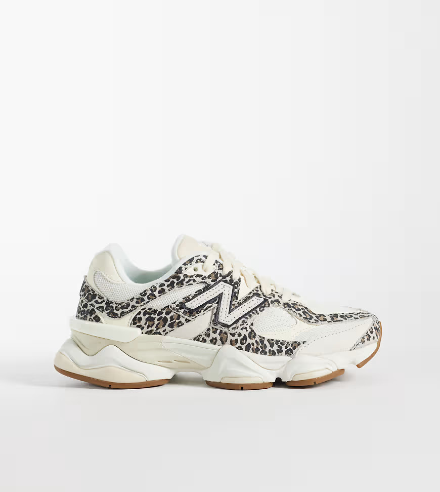 New Balance 9060 trainers in leopard print - Exclusive to ASOS-Neutral | ASOS (Global)