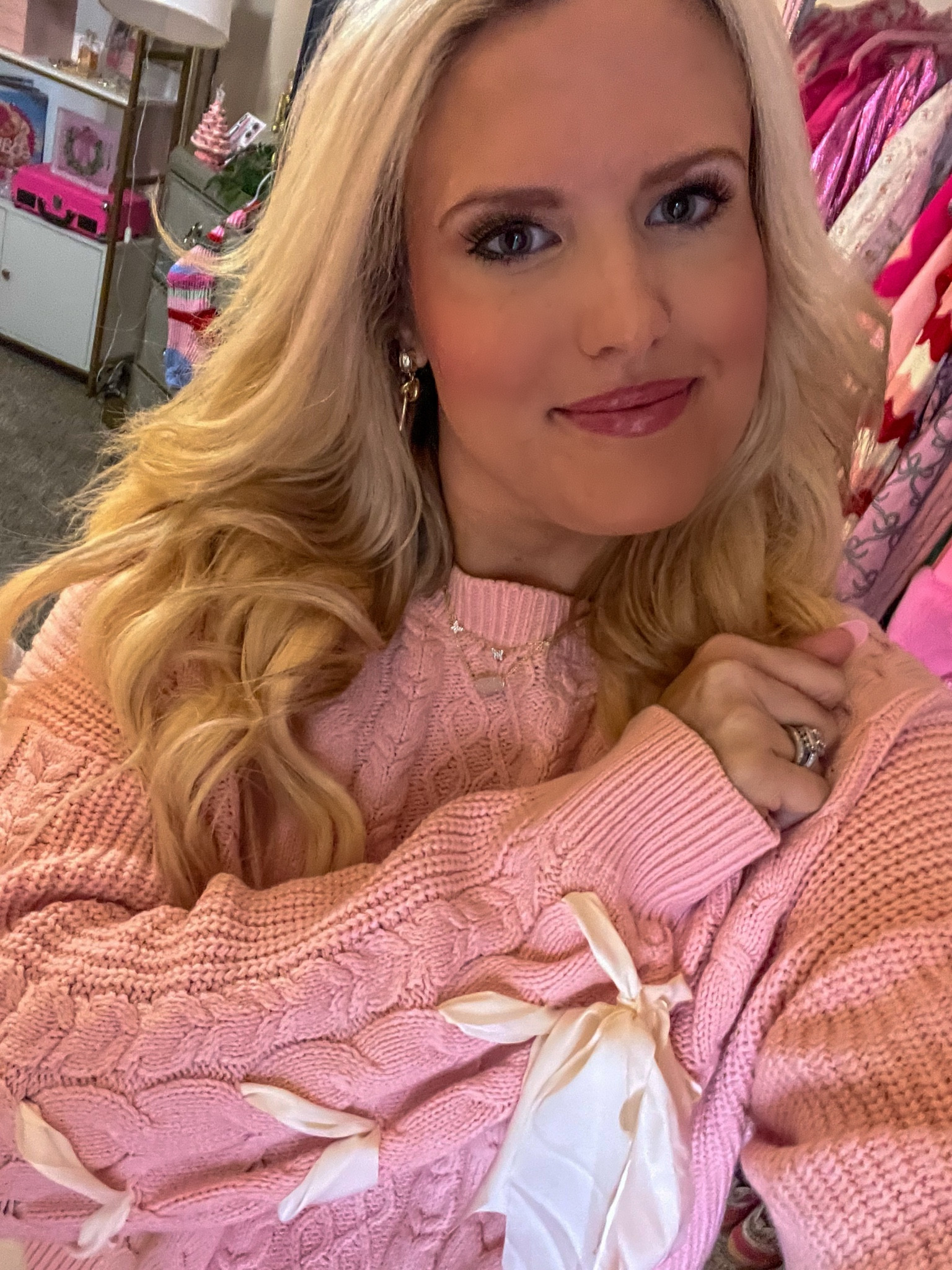 Ribbon bow sweater details BOGO sale
Butterfly necklace gift for her
Bow earrings gift for her
Stocking stuffers 
Valentine’s Day gifts
Kendra Scott gifts
Valentine’s Day sweater 
Winter sweater
Pink sweater 

#LTKSaleAlert #LTKGiftGuide #LTKFindsUnder50