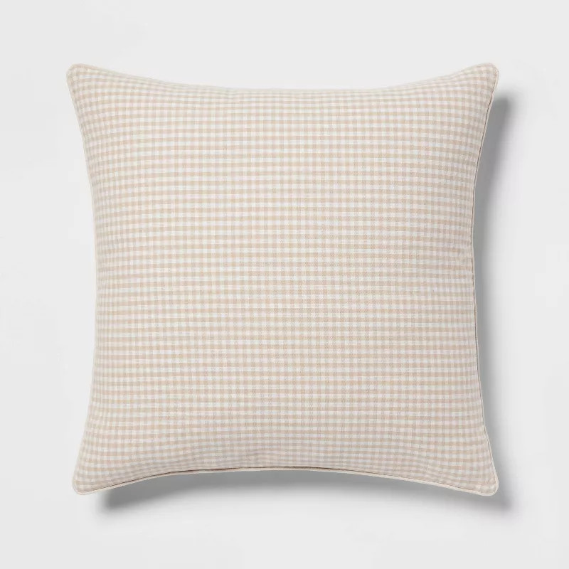 Woven Gingham Square Throw Pillow - Threshold™ | Target