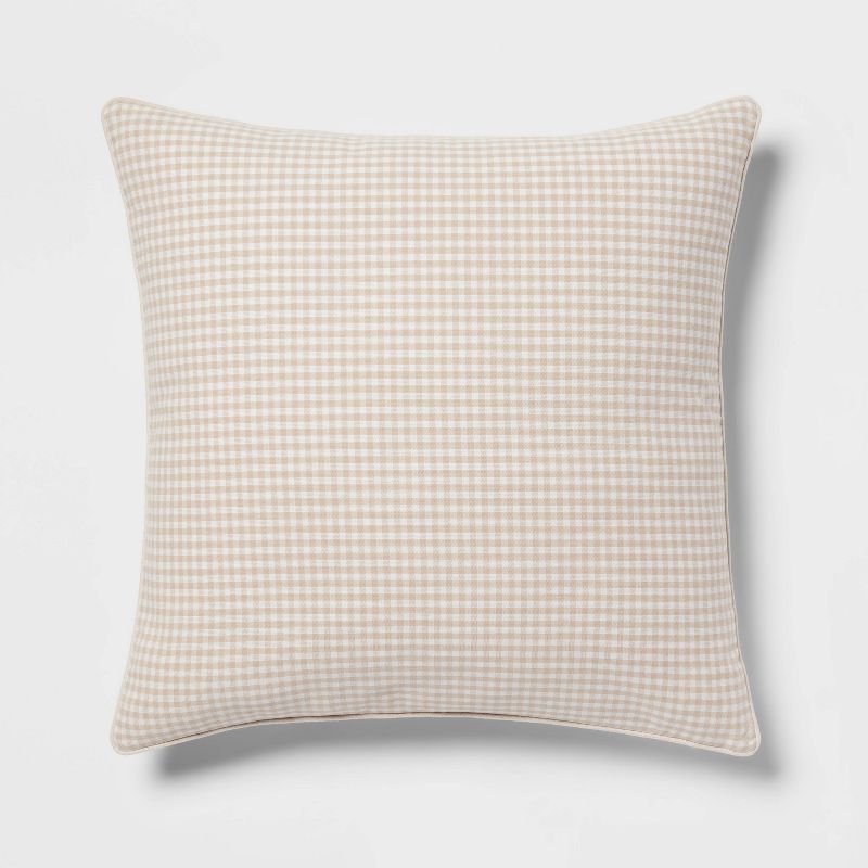 Woven Gingham Square Throw Pillow - Threshold™ | Target