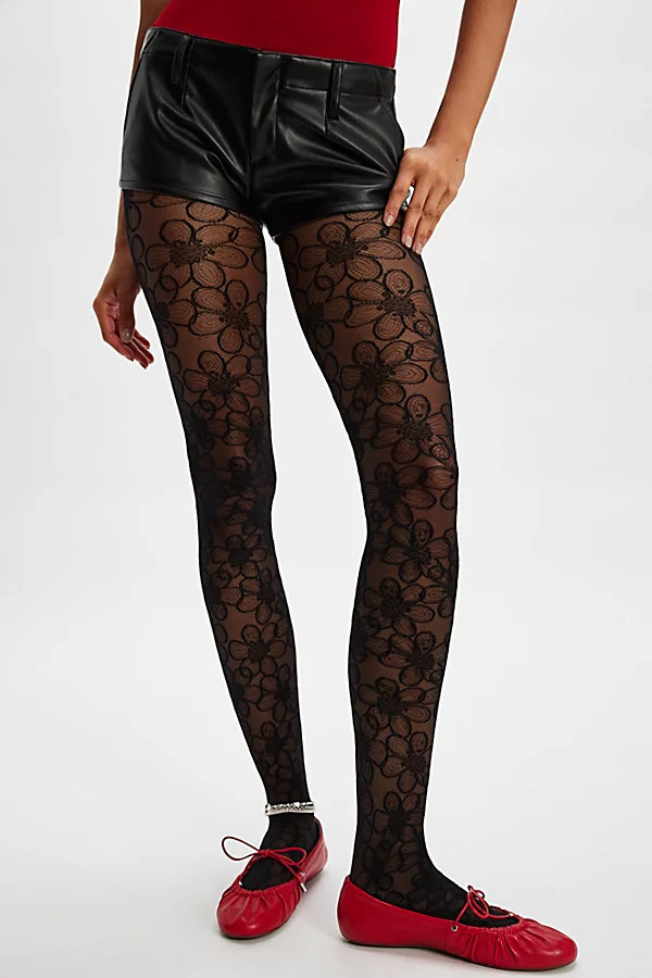 Maja Floral Tights | Free People (Global - UK&FR Excluded)