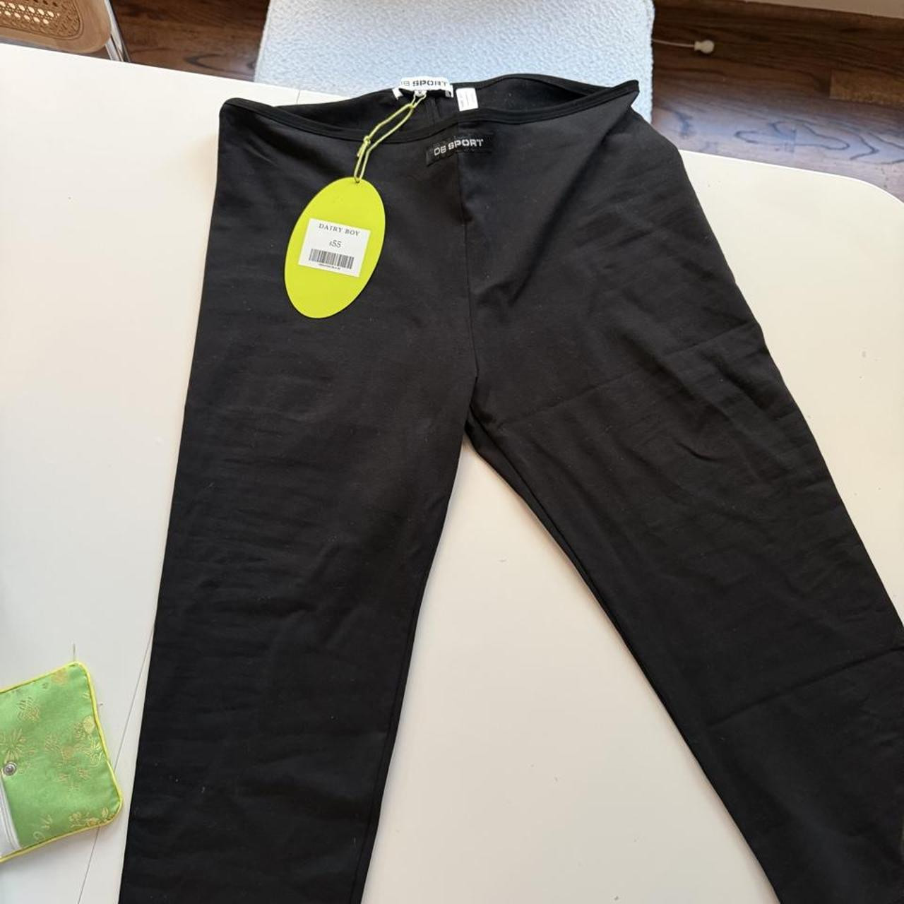 BRAND NEW dairy boy sport capris black Size MEDIUM.... | Depop US
