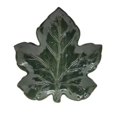 Leaf 13-Inch Serving Platter in Green | Bed Bath & Beyond | Bed Bath & Beyond