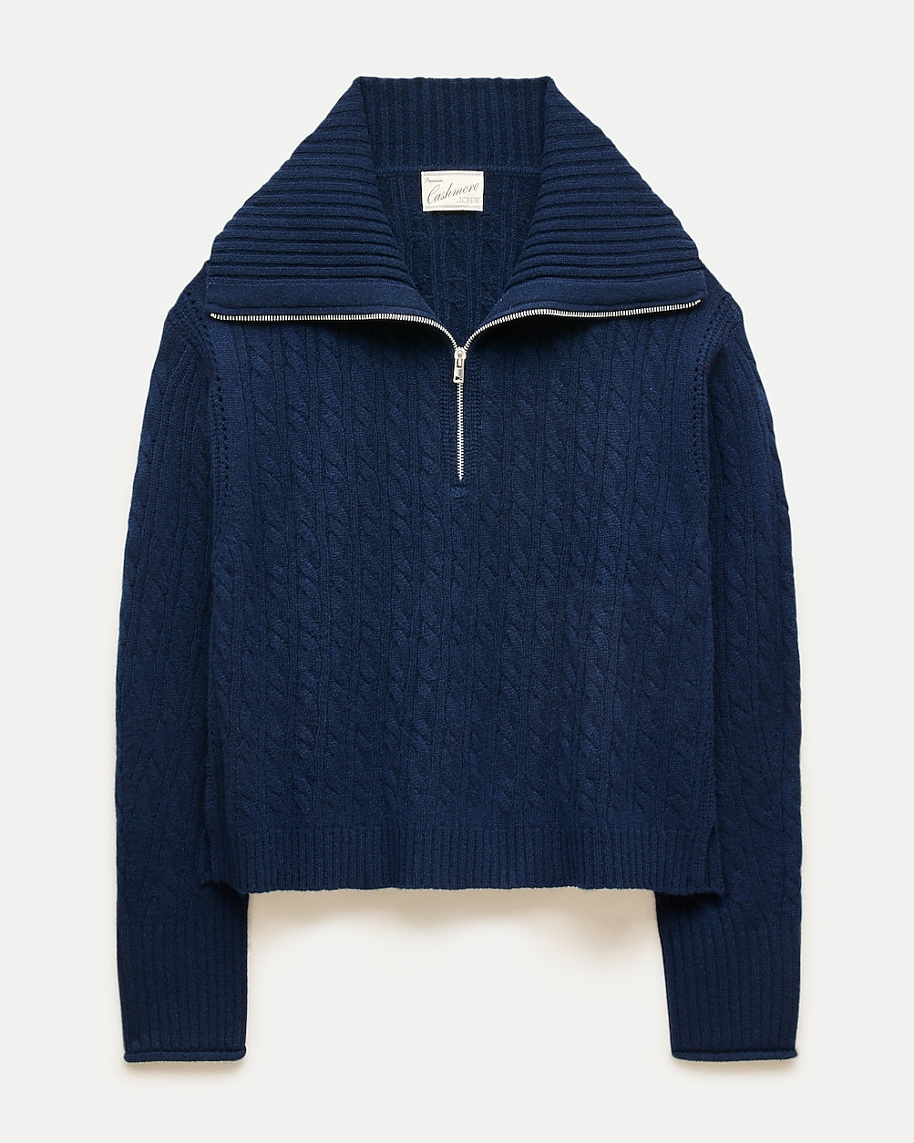 Cashmere quarter-zip sweater in cable knit | J. Crew US