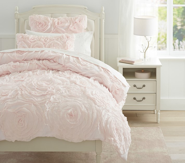 Monique Lhuillier Rosette Quilt & Shams | Pottery Barn Kids