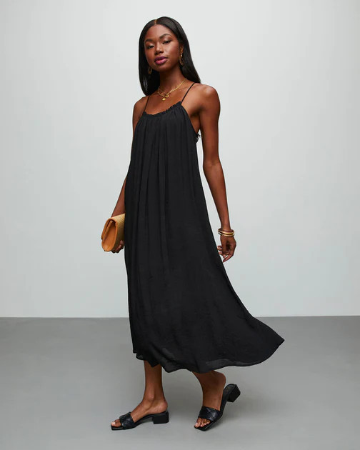 Beale Boho Midi Dress - Black | VICI