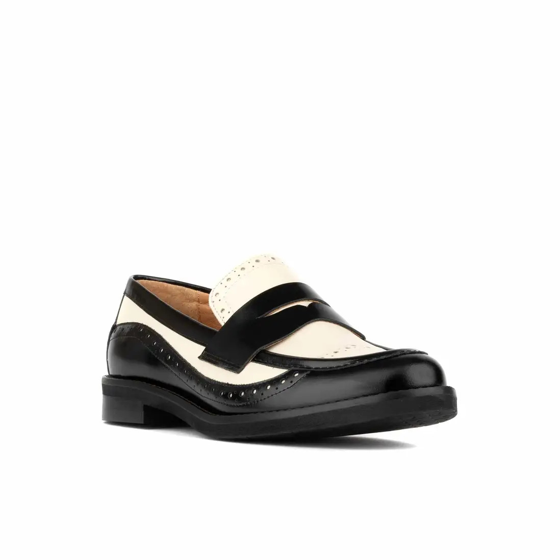 Flats | Angelina - Black & Cream | Embassy London | Debenhams UK
