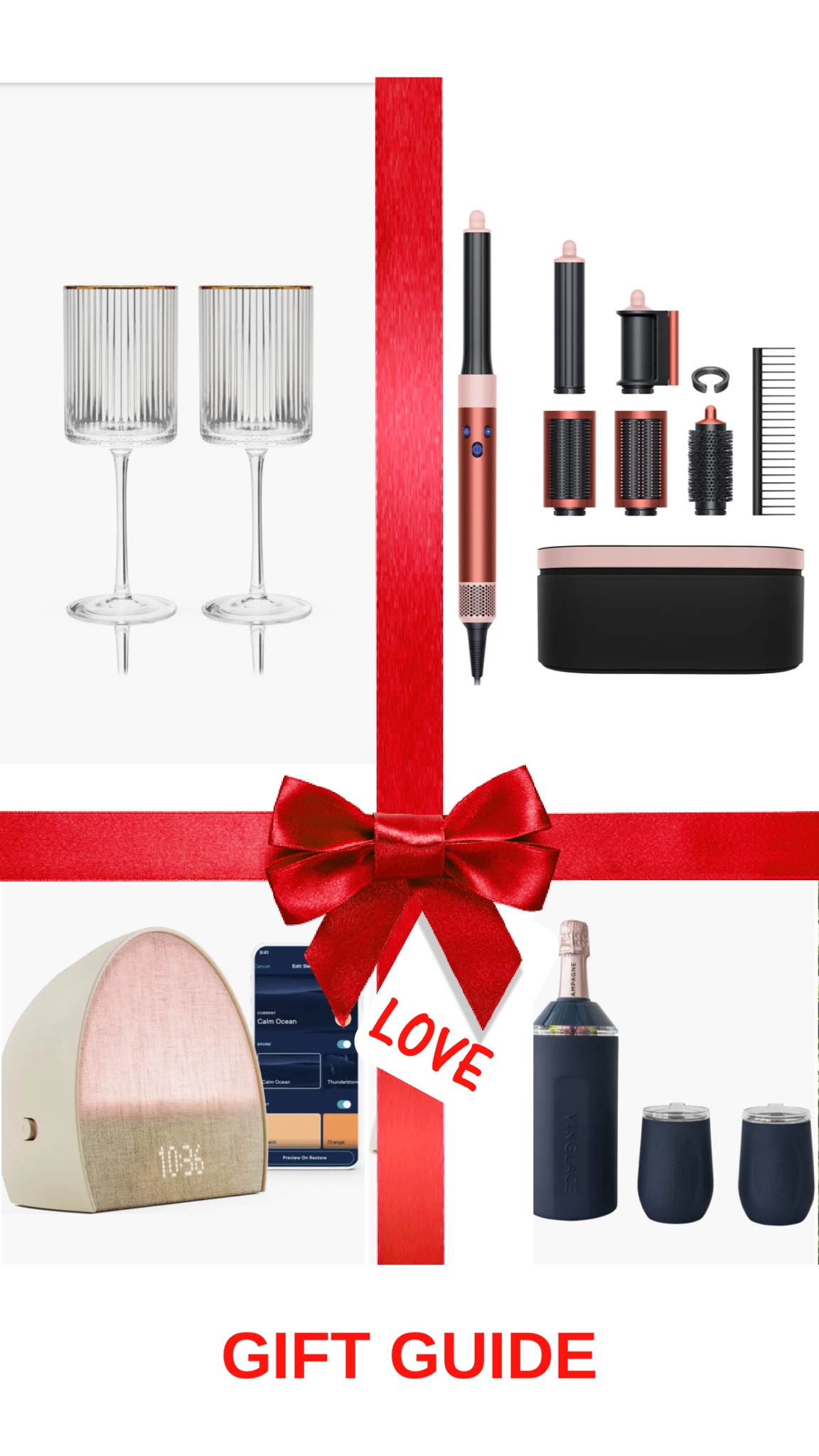 Gift ideas, gift guide, gifts for her, wishlist, wine glasses, hatch machine, airwrap, wine chiller

#LTKGiftGuide #LTKHoliday #LTKSeasonal