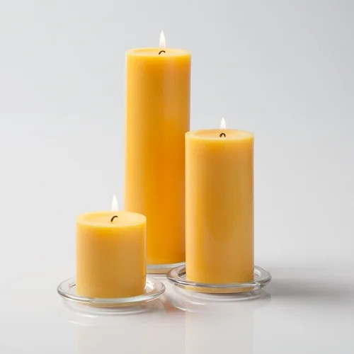 Richland Pillar Candles 3" x3", 3" x6" & 3" x9" Yellow Set of 3 | Walmart (US)