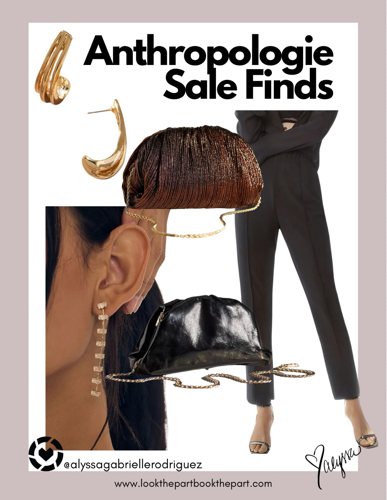 Here are a few things I picked up at Anthropologie! Apparently they’re having a big sale. I find the sizes are limited so suggest accessories. I actually got the black bag in a white checkered fabric for a pretty evening bag for spring and summer and found the designer version,
also on sale! These pants run a little big so I sized down to a medium and love the  piping down the leg and the zippers are so versatile to change the ankle! Xox 

#LTKstyletip #LTKsalealert #LTKfindsunder100