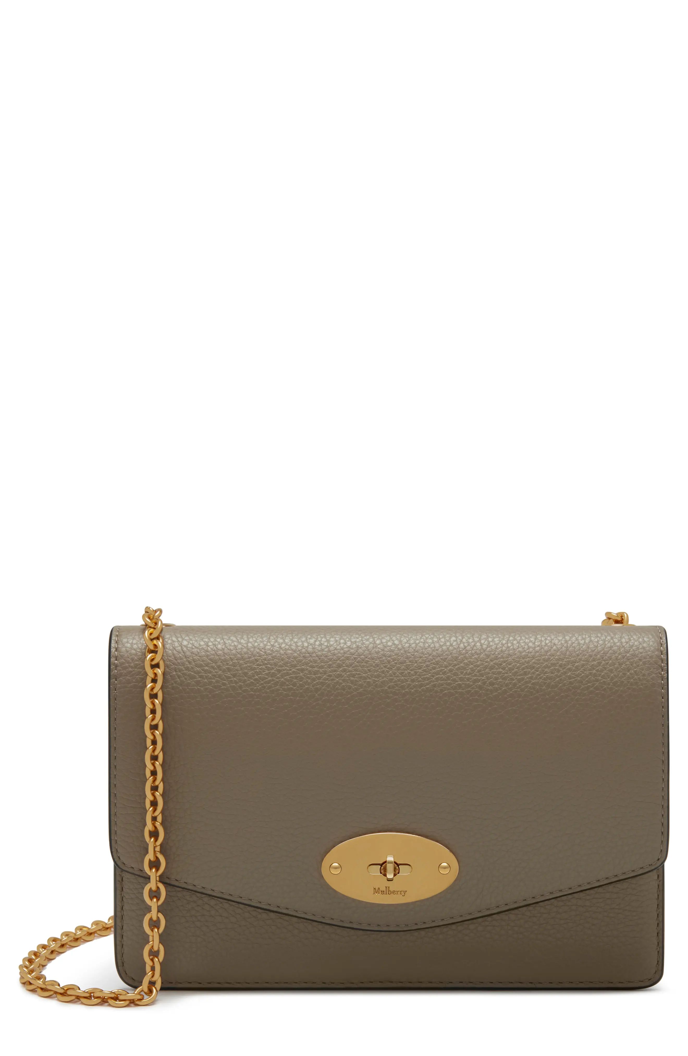 Mulberry Small Darley Leather Clutch in Solid Grey at Nordstrom | Nordstrom