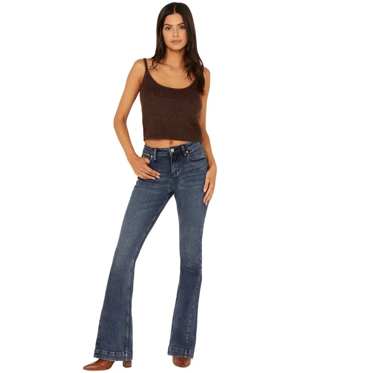 Shyanne Women's Oleander High Rise Bootcut Jeans - SWFA23J17-MDW 29W x 34L | Walmart (US)