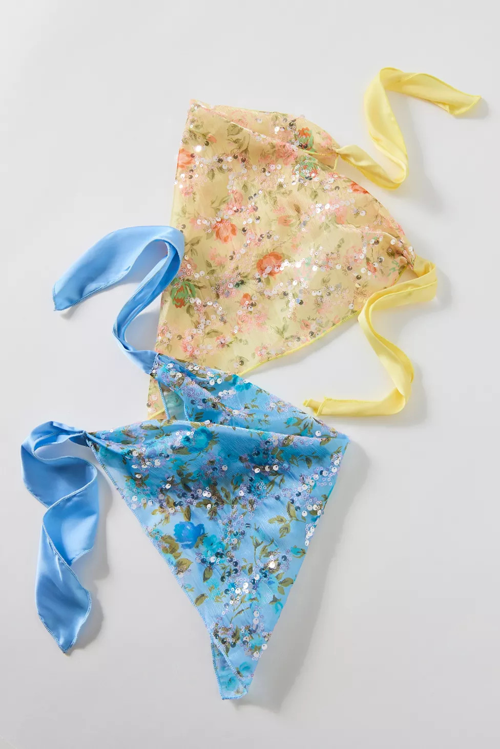 Thea Floral Embellished Sheer Headscarf | Urban Outfitters (US and RoW)