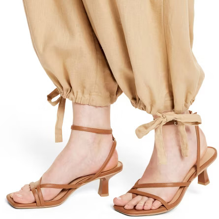 Women's Yoke High-Rise Pants - Fe Noel x Target Khaki | Target