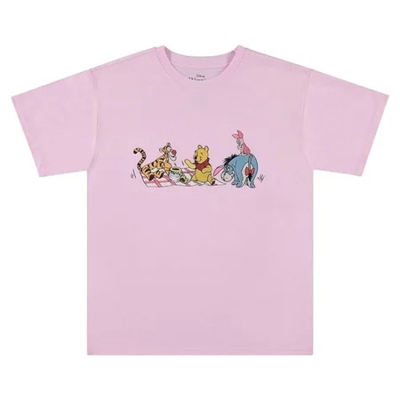 Disney Ladies Winnie The Pooh Shirt Embroidered Pooh & Friends T-Shirt Orchid Rose - XL | Walmart (US)