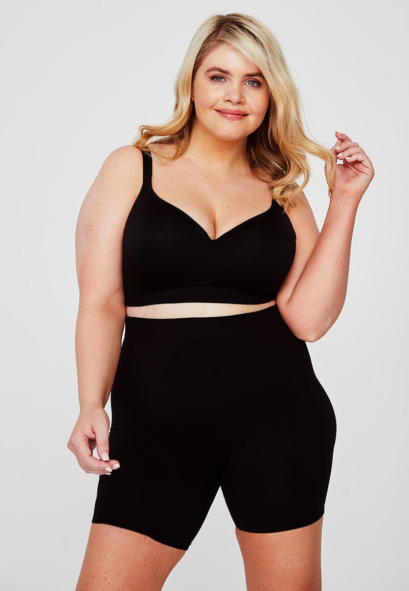 Womens Black DD+ Non Wired Bra | Peacocks