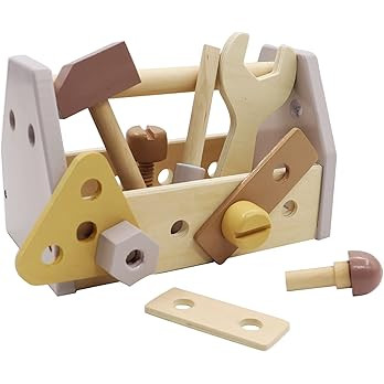 LEADER JOY Montessori Wooden Tools Kit Toddler Educational Construction Kids Toys Sets Play Box P... | Amazon (US)