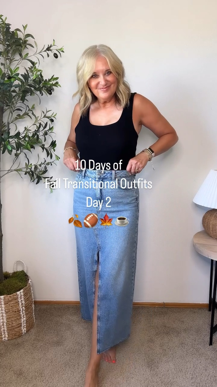 Day 2 of my 10 day Fall Transitional Outfit series!  
Skirt med
Vest med


#LTKStyleTip #LTKOver40 #LTKFindsUnder100