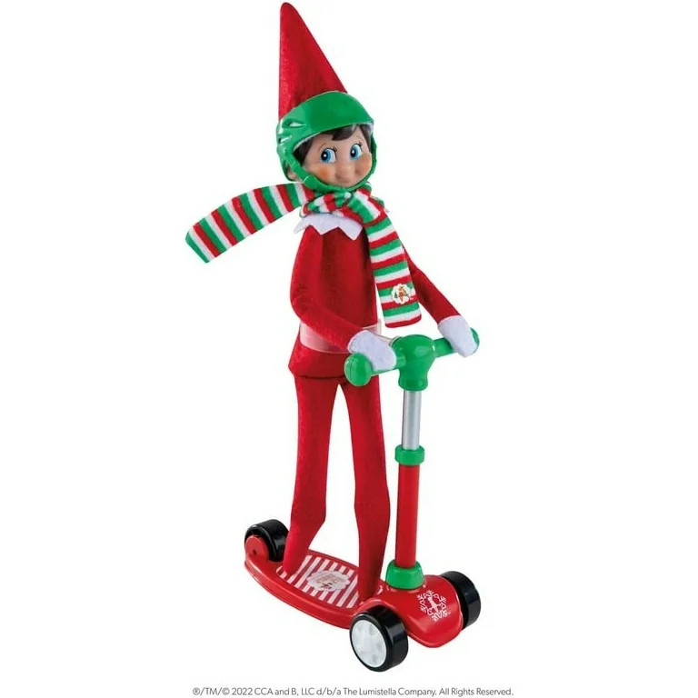 The Elf on the Shelf Scout Elves at Play Standing Scooter, Includes Helmet and Scarf - Walmart.co... | Walmart (US)
