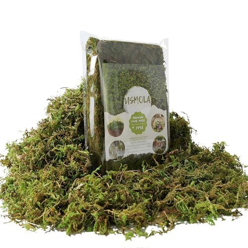 USMOLA Fake Green Moss for Potted Plants, 4OZ Artificial Moss for DIY Crafts, Faux Moss for Table Centerpieces Fairy Garden Decor (Fresh Green 140gr) | Amazon (US)