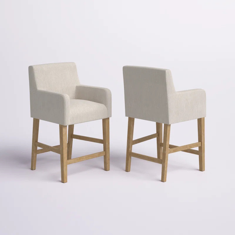 Alighiero Solid Wood 26" Counter Stool | Wayfair North America