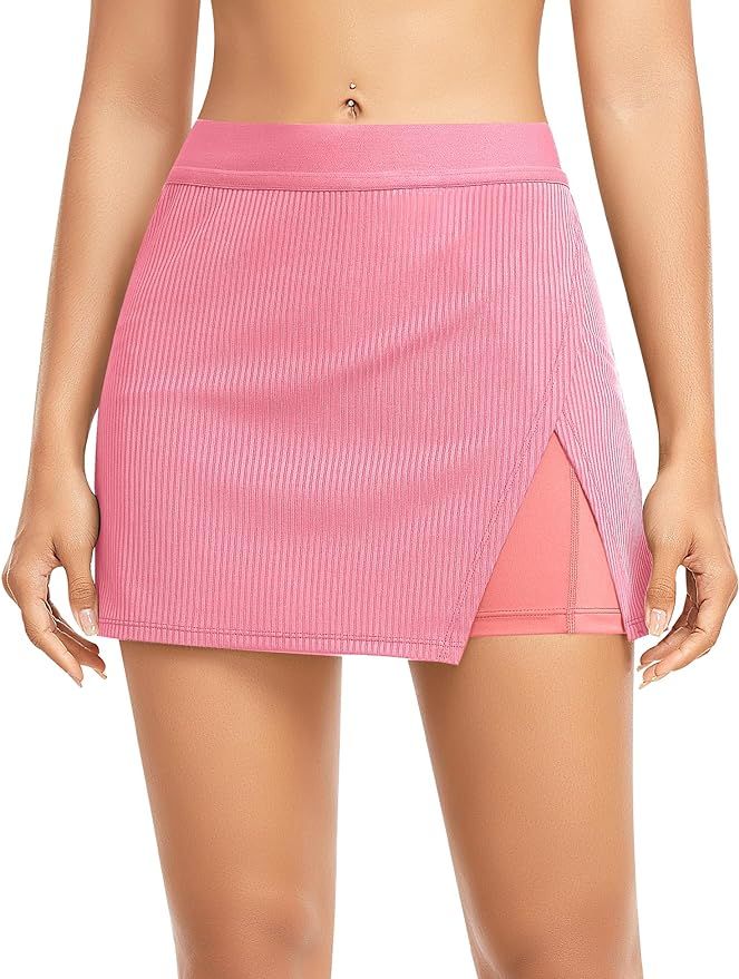 DERCA Tennis Skirts for Women with Shorts Athletic Golf Skorts with Pockets Workout Sports Runnin... | Amazon (US)