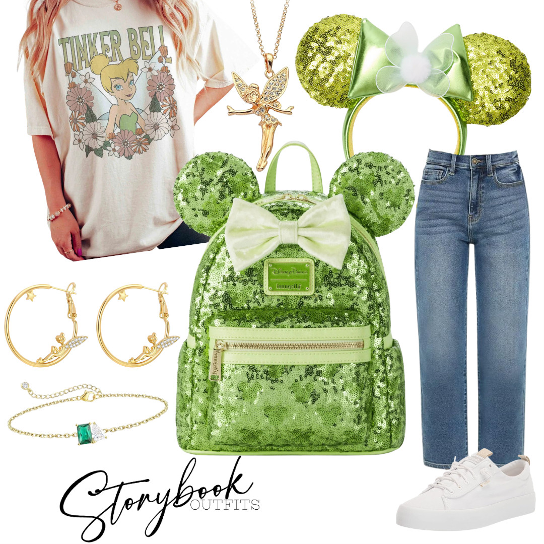 A little sparkle, a little pixie magic ✨💚

This Tinker Bell–inspired look is fresh, fun, and perfect for a magical park day with just the right touch of shimmer! 

 #LTKTravel