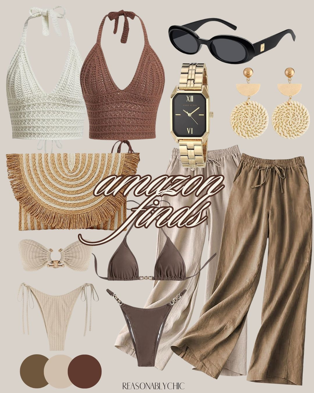 Brown and Gold Amazon Outfits 

Brown dress, gold accessories, Amazon fashion, brown tops, gold jewelry, brown pants, gold sandals, brown skirts, gold handbags, brown blouses, gold belts, brown jackets, Amazon finds, gold heels, brown sweaters, gold watches, brown jumpsuits, gold accents, brown coats, gold earrings