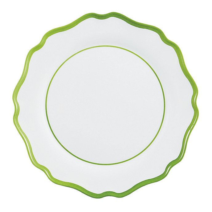 Scalloped  Melamine Dinner Plates Set of 4 | Ballard Designs, Inc.