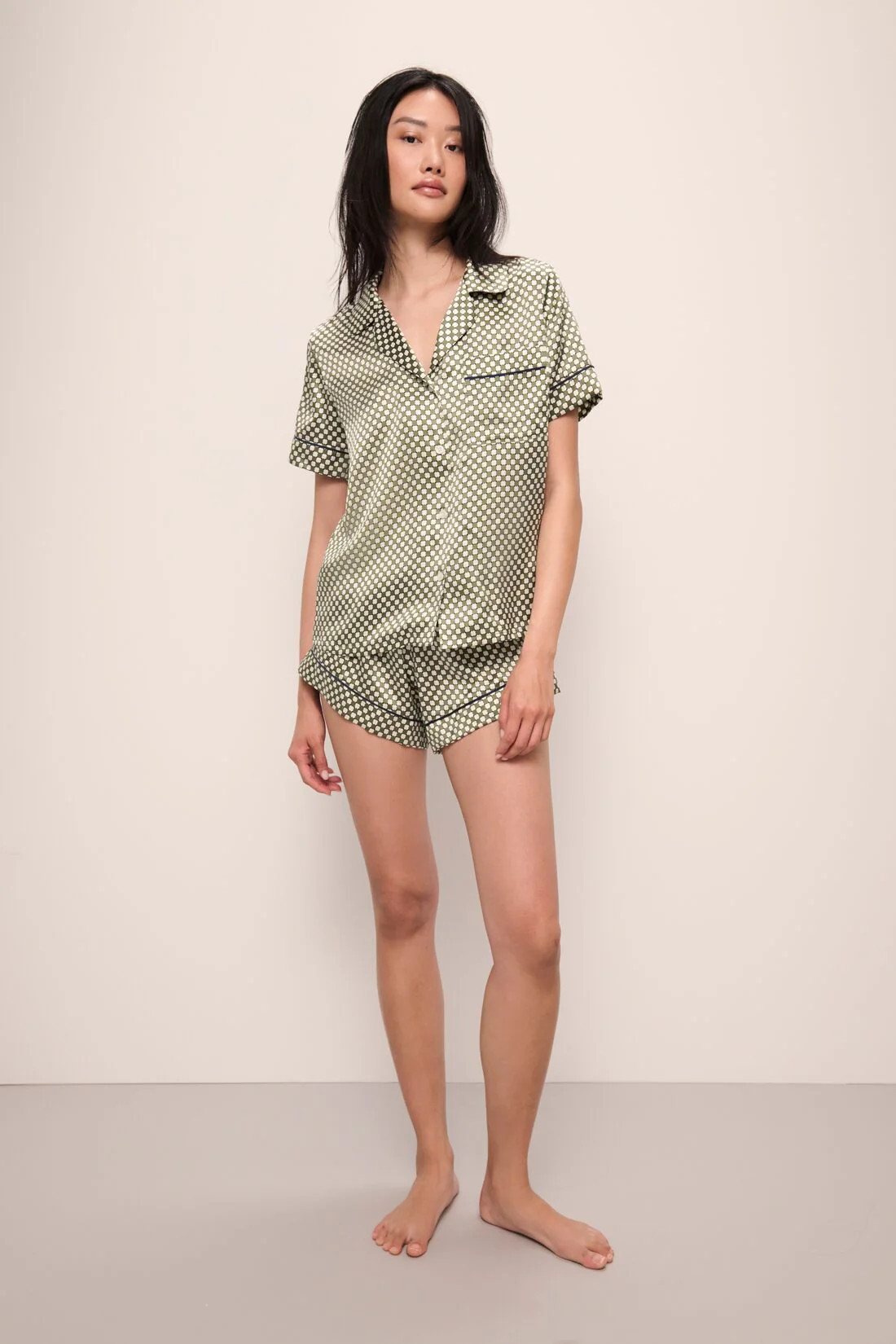 Inez Washable Silk Printed Short PJ Set | Eberjey