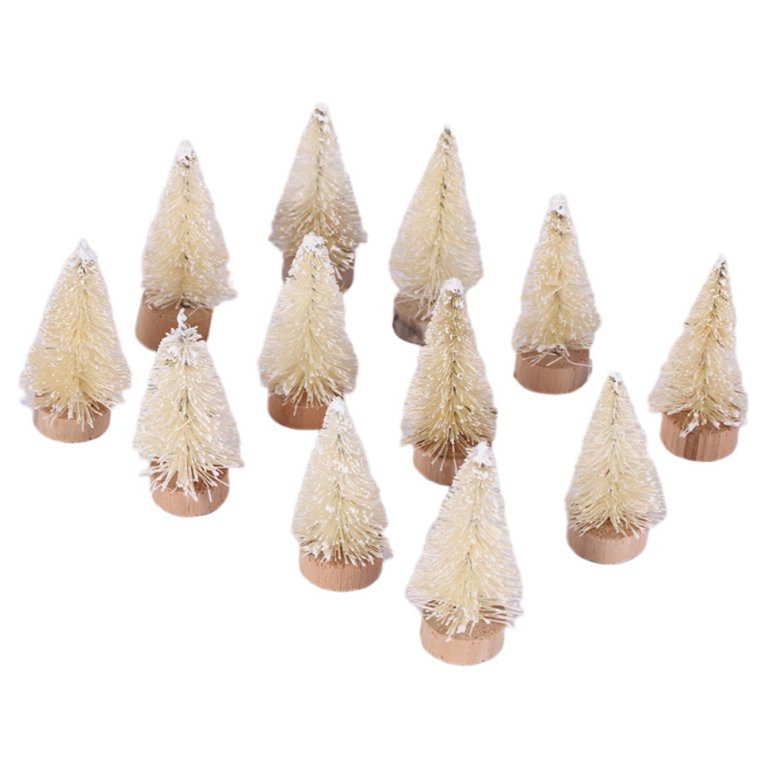 Walmart hidden clearance,12pcs Mini Christmas Tree Bottle Brush Trees Chrismas Village Trees Orna... | Walmart (US)