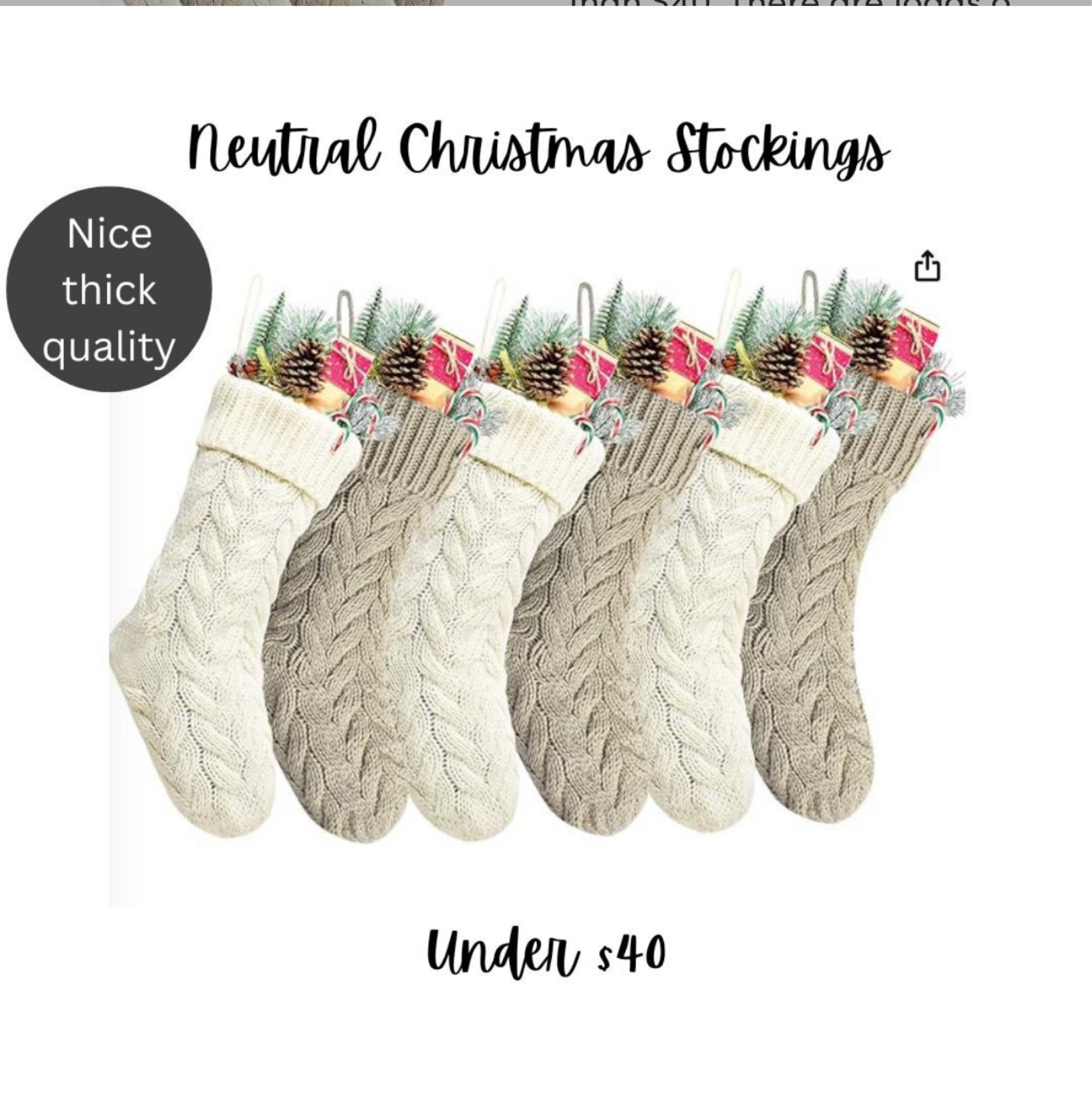 6 Chunky knit Christmas stockings under $40! Loads of other colors to choose from. These are great quality, we love ours! #Christmasstockings #neutralChristmasdecor

#LTKHoliday #LTKFindsUnder50 #LTKCyberWeek