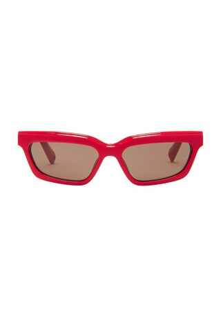 JACQUEMUS Salon Sunglasses in Red | FWRD 
