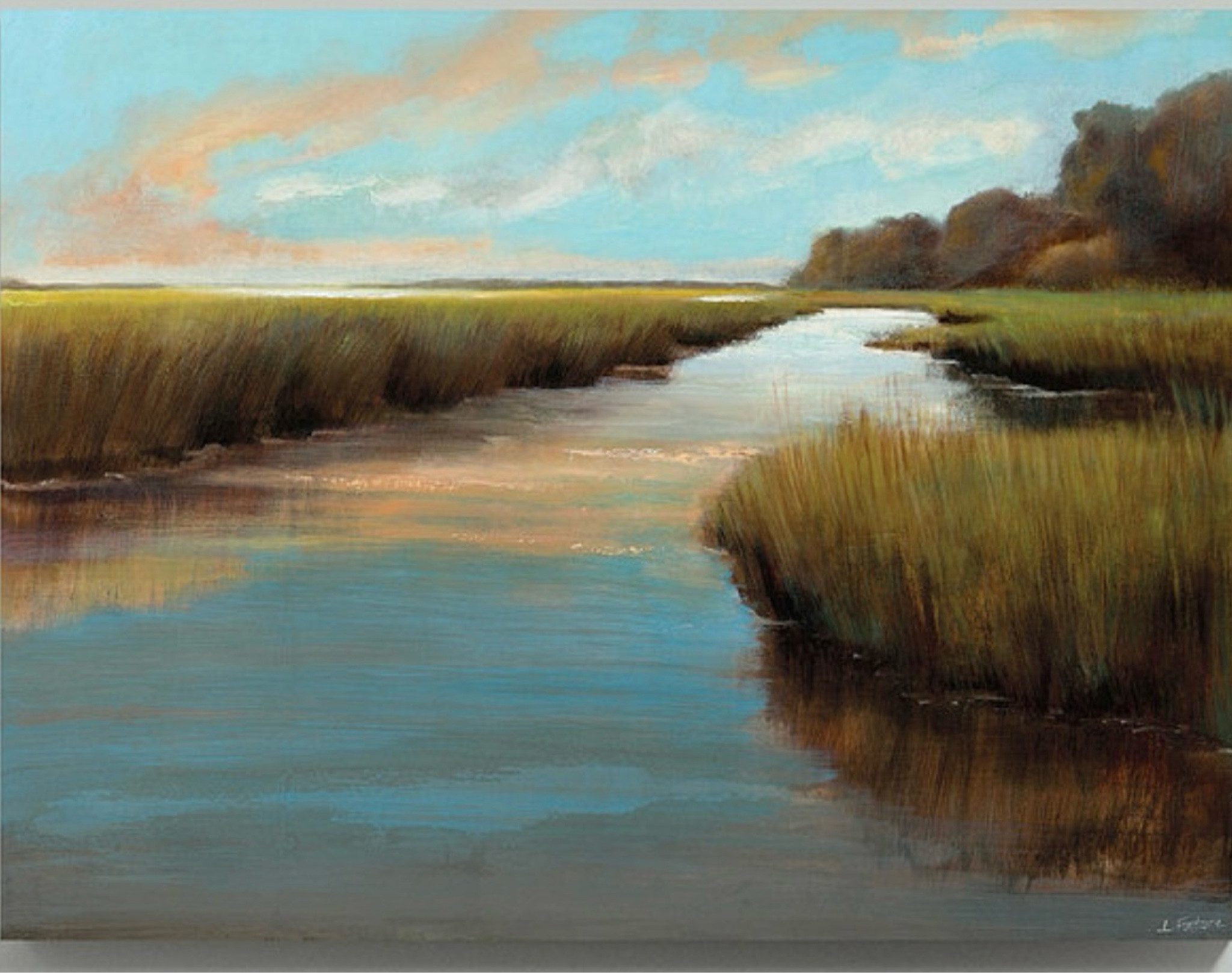 Beautiful marsh scene, landscape art, water, lowcountry, traditional art, sunset, sunrise 

#LTKstyletip #LTKhome