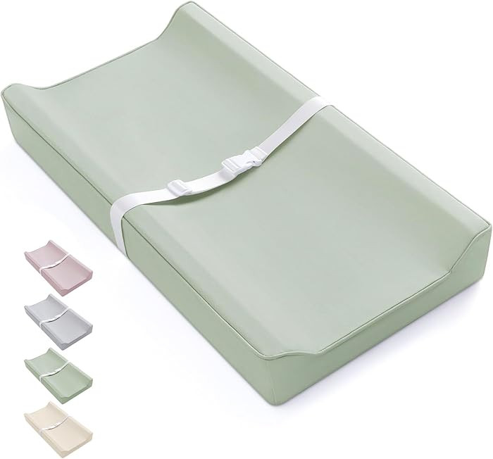 Blissful Diary Vegan Leather Baby Changing Pad with Waterproof & Wipe-Clean PU Cover, Standard Si... | Amazon (US)