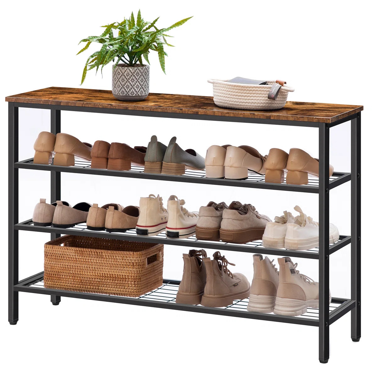 4-Tier 20 Pair Shoe Rack | Wayfair North America