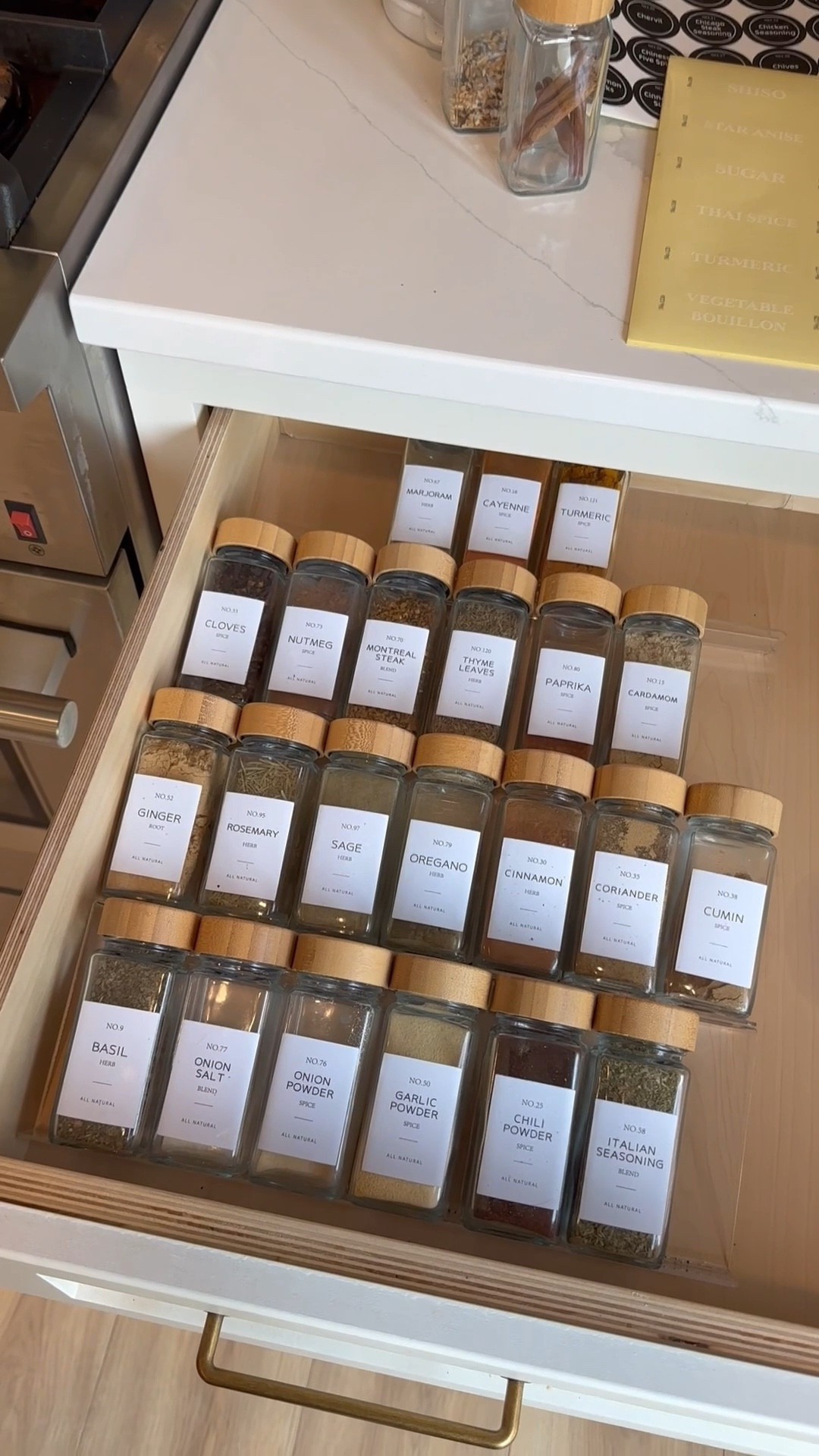 Spice Drawer Organizer 

