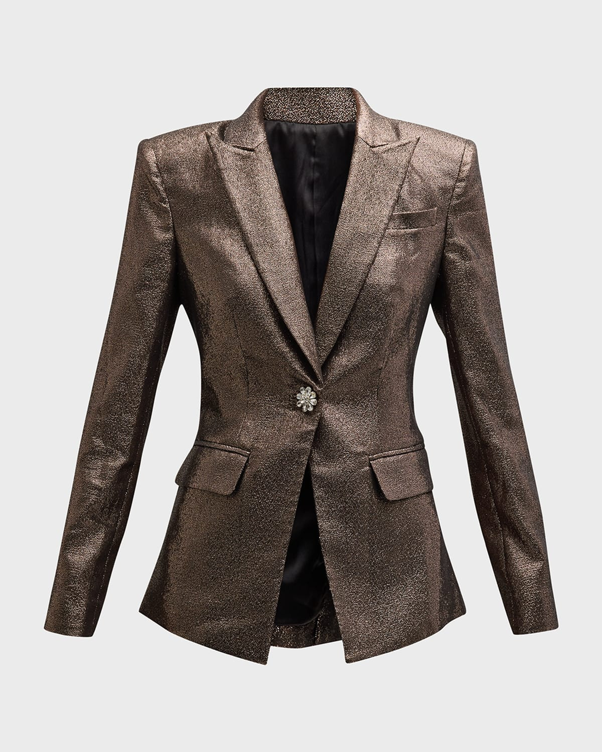 Wren Metallic Single-Breasted Blazer | Neiman Marcus