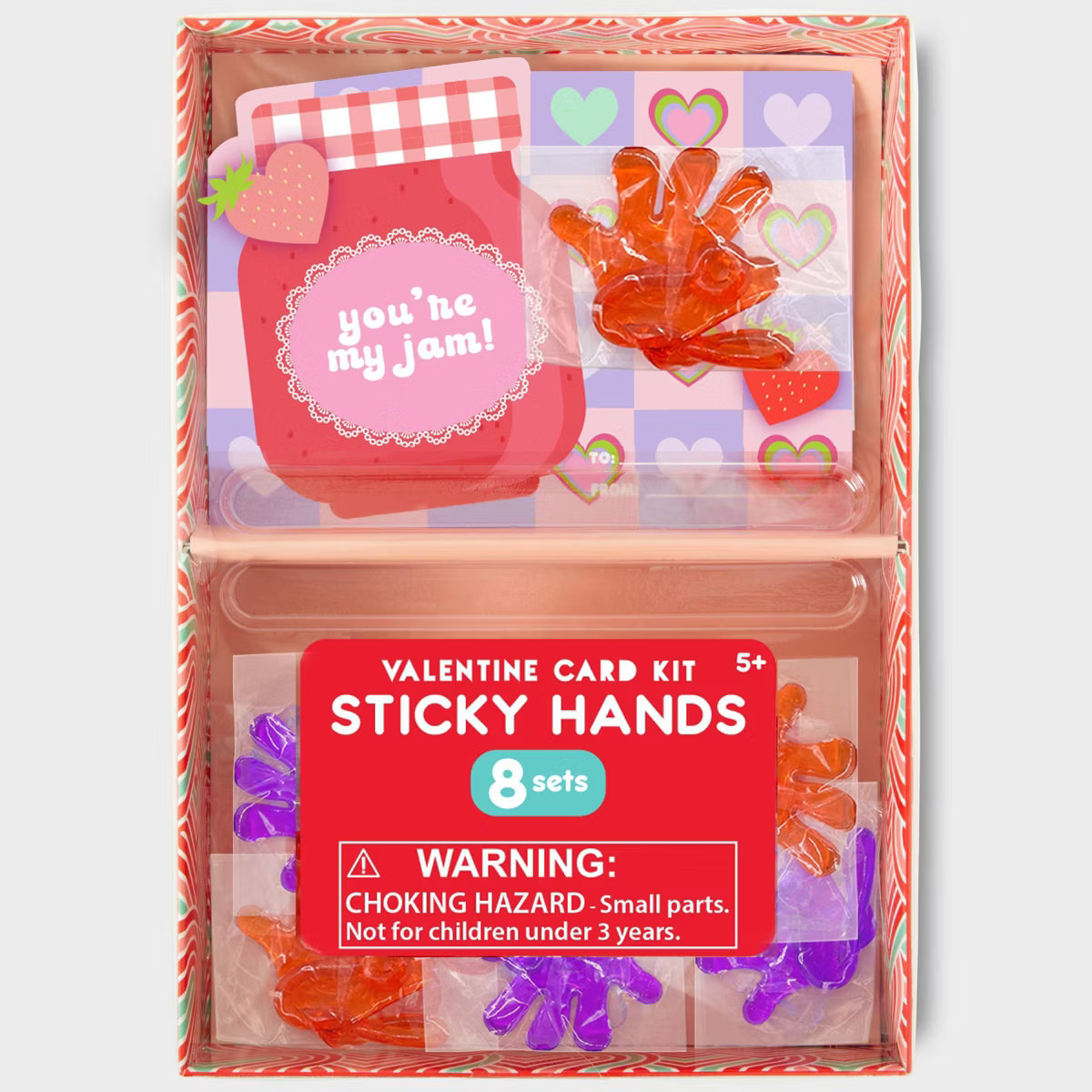 Paper Magic 8ct Sticky Hand Valentine's Day Exchange Cards | Target