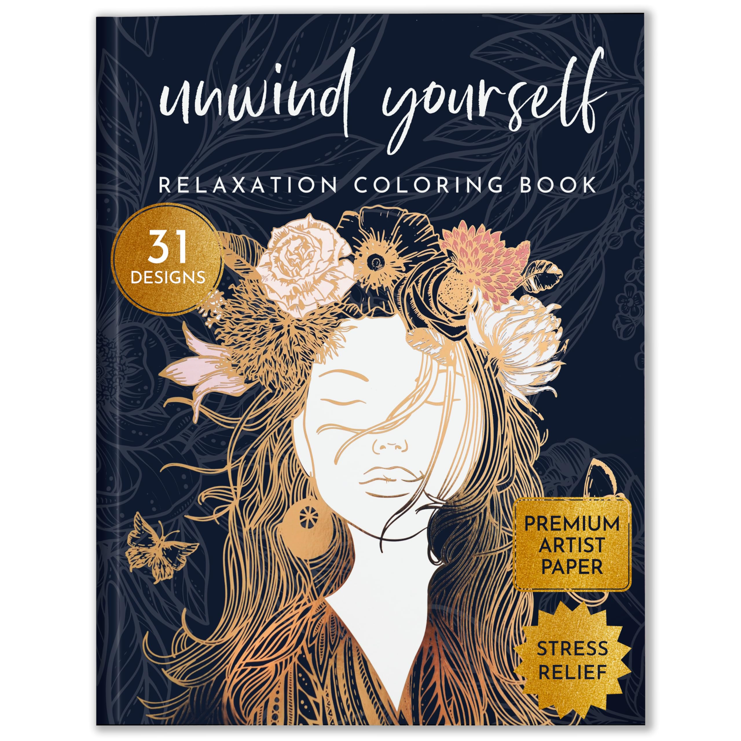 RYVE Adult Coloring Book for Women with Stress Relief & Relaxation Exercises - Mindfulness Colori... | Amazon (US)