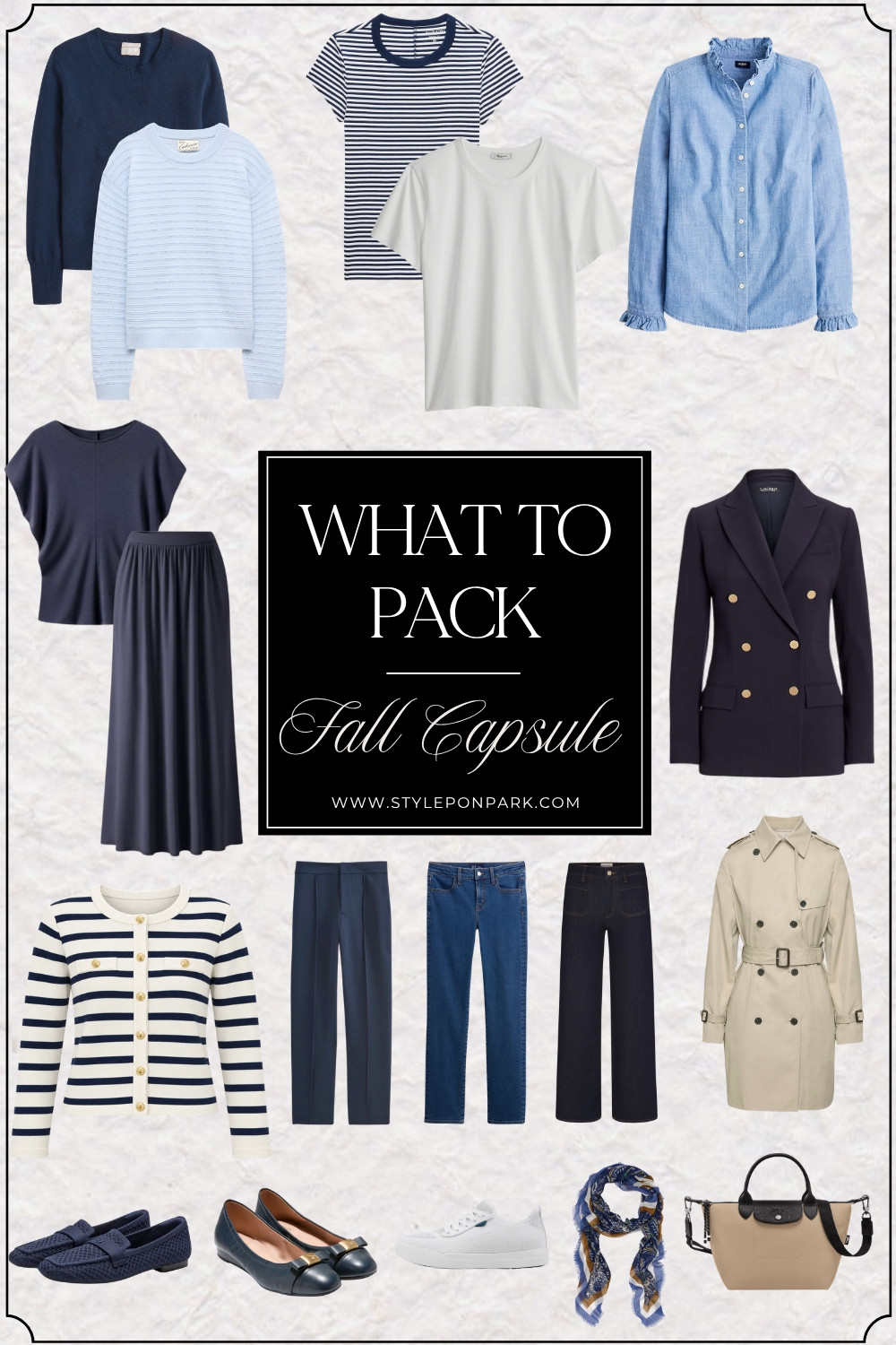 What to Pack For Fall Travel

This is my 18-piece travel capsule wardrobe for Fall that can create 10+ days' worth of outfits.   

 #LTKSeasonal #LTKWorkwear #LTKTravel