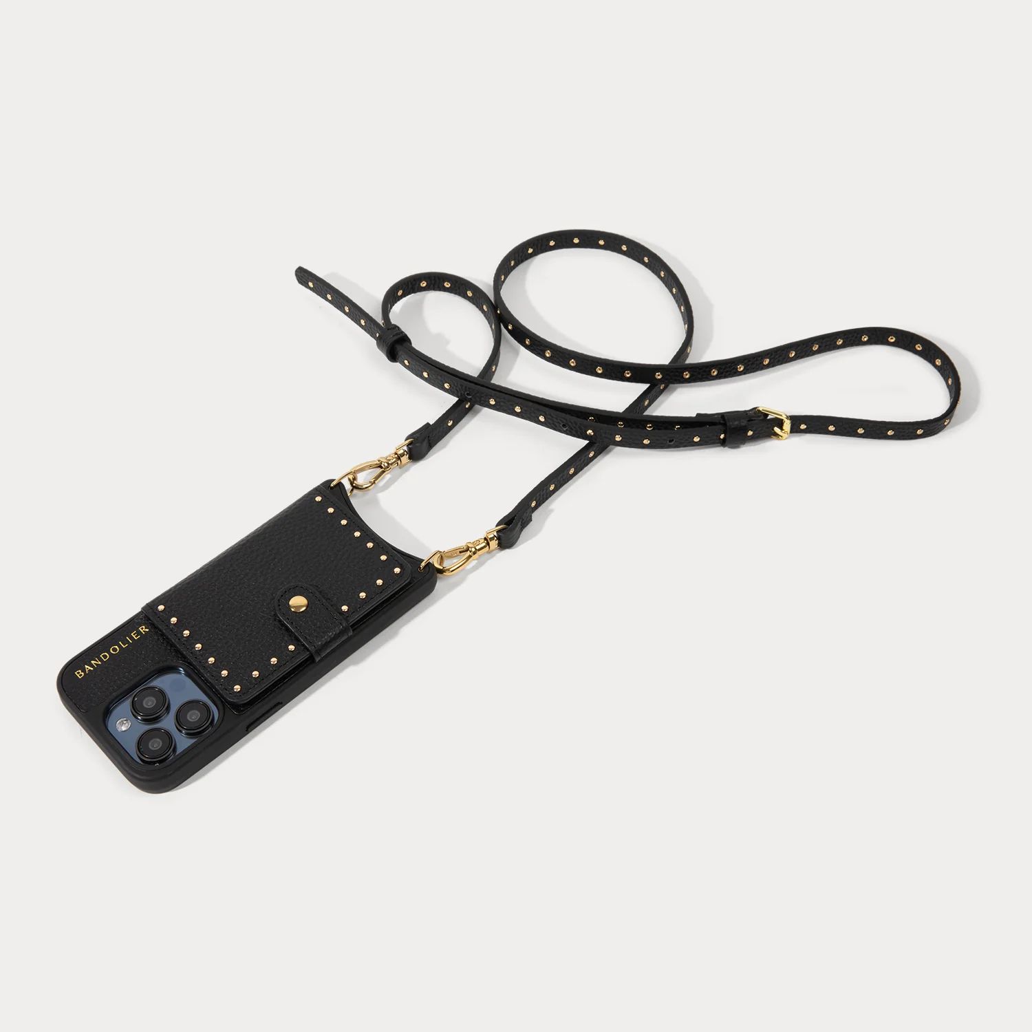 Nicole MagSafe Charging Crossbody Bandolier - Black/Gold | Bandolier