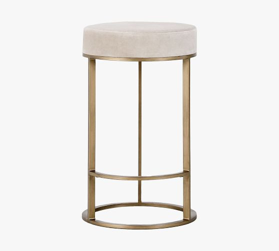 Cutler Upholstered Counter Stool | Pottery Barn (US)